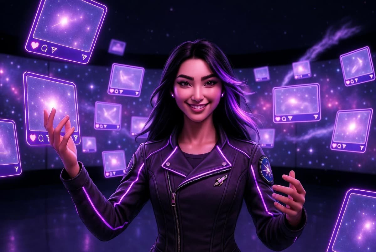 Nova AI Content Manager orchestrating social media posts and content campaigns