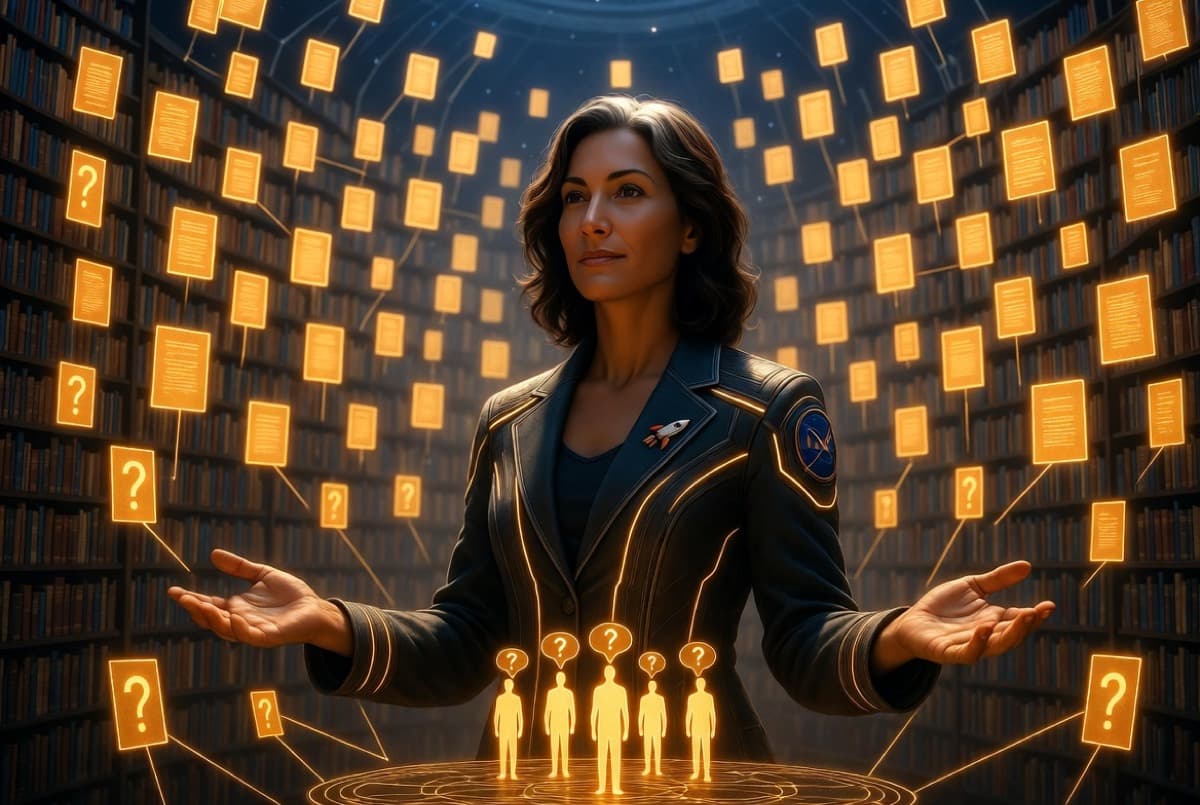 Sage AI Knowledge Assistant accessing company knowledge base to answer team questions